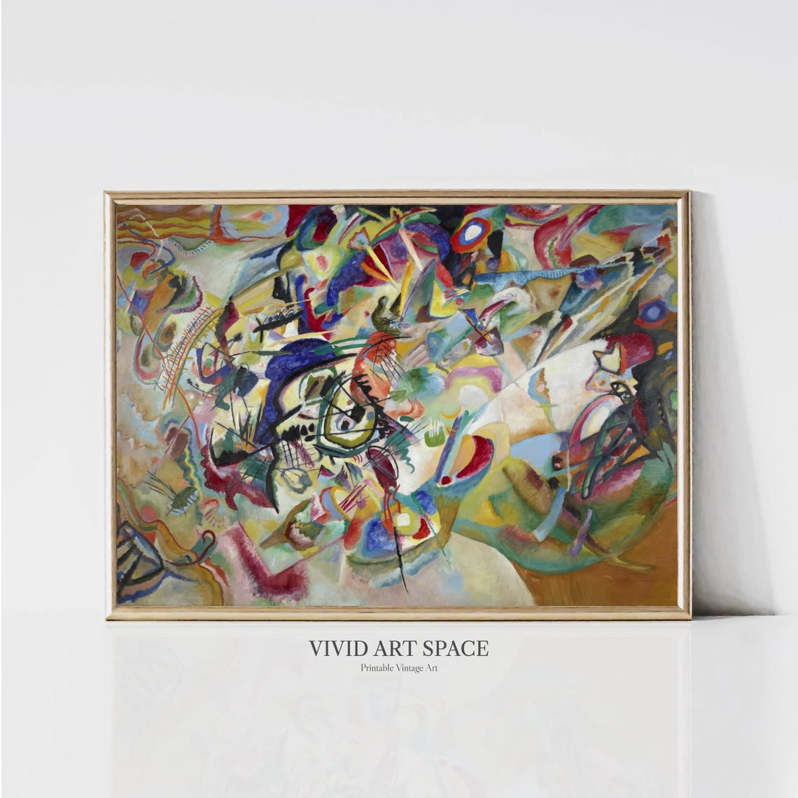 Composition Vii By Kandinsky Wall Art Print, Modern Abstract Geometry ...