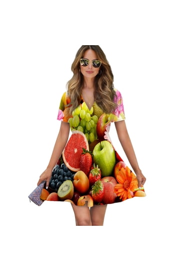 fruit theme birthday dress Pre-Order: Multiple Fruit Dress Peonyy Kids