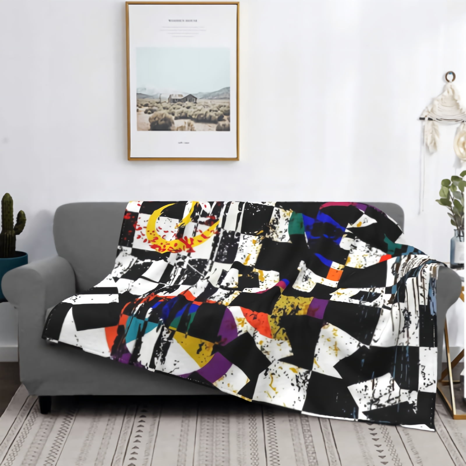 Analogie Knit Blanket  - Black AW20 main image 1