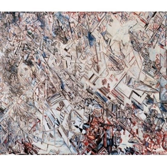 Composition by Pavel Nikolaevic Filonov 1883-1941 Russia St. Petersburg State Russian Museum Poster Print, 24 x 36 - Large