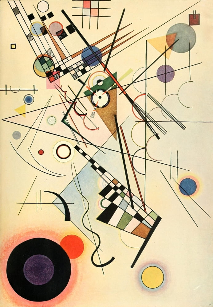 Composition no8 Canvas Art - Wassily Kandinsky (18 x 24)