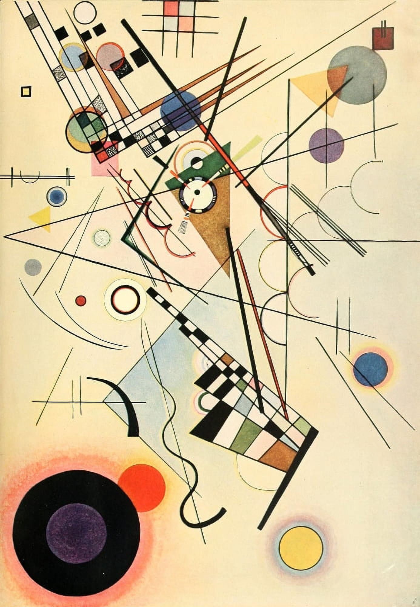 Composition no8 Canvas Art - Wassily Kandinsky (24 x 36)