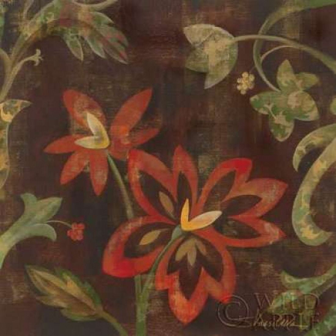 Composition on Umber II Canvas Art - Silvia Vassileva (24 x 24)