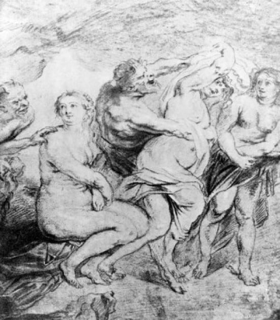 Composition study for the painting Bathing Diana France Paris Baron Rothschild Collection Canvas Art - (24 x 36)