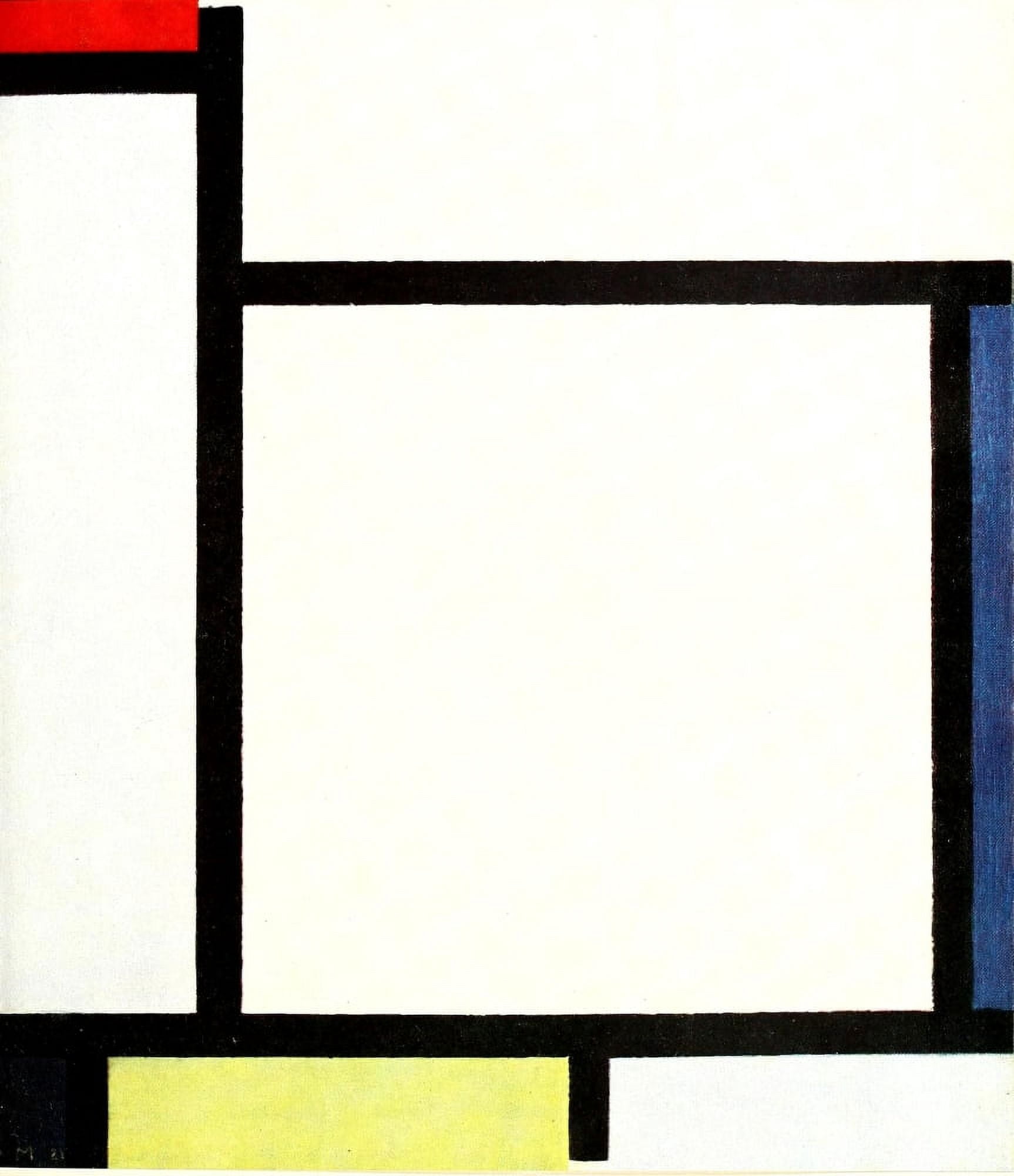 Composition with red yellow and blue 2 1921 Canvas Art - Piet Mondrian (18 x 24)