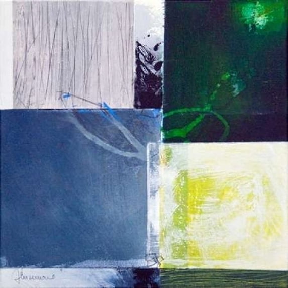 Composizione verde II Poster Print by Francesco Cusumano (24 x 24)