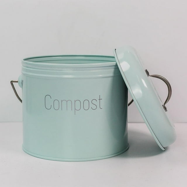 Compost Bin,Kitchen Compost Bin Countertop with Lid Small Indoor