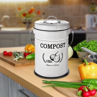 Vatya Food Waste Compost Bin - Stainless Steel - from Large - 0.8 Gallon