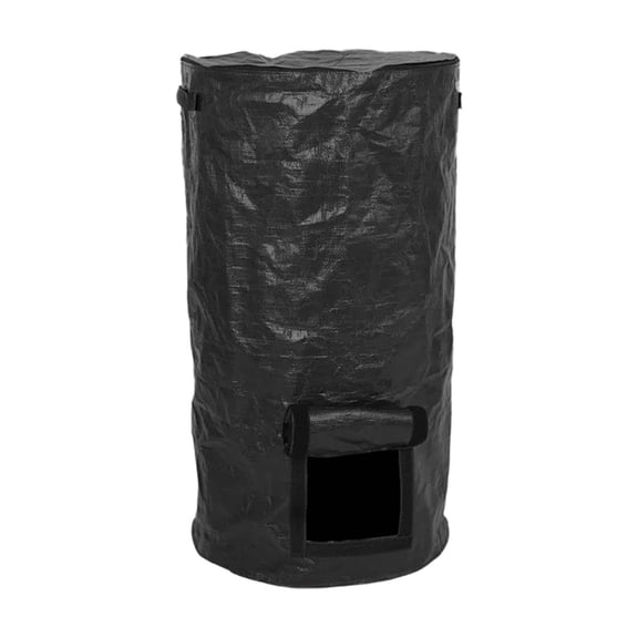 Compost Bin Kitchen, Food Waste BinforKitchen, 30X16 In, Black Fabric, Foldable Fermentation, Waterproof Bag, Outdoor Garden, Yard Waste Disposal, 1 Pc