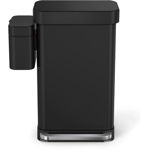 Compost Caddy, Detachable and Countertop Bin, 4 Liter / 1.06 Gallon, Matte Black