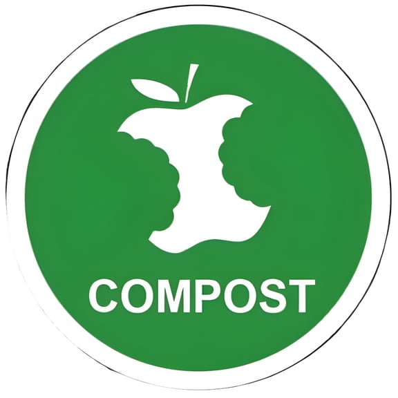 Compost Green Garbage Waste Organic Fertilizer Mulch Vinyl Decal 3M Sticker