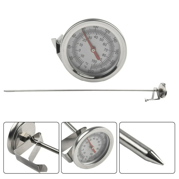 Compost Soil Thermometer Cooking Tools Kitchen Stainless Steel Oven Cooking Probe Thermometer Food Meat Gauge 200 Centigrade