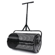 Compost Spreader, 30in Heavy-Duty Peat Moss Spreader with , Lawn Spreader for Top Soil, Manure, Mulch, Top Dressing.