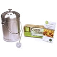 thumbnail image 1 of Compost Wizard 3 qt. Stainless Steel Compost Essential Kit, 1 of 3