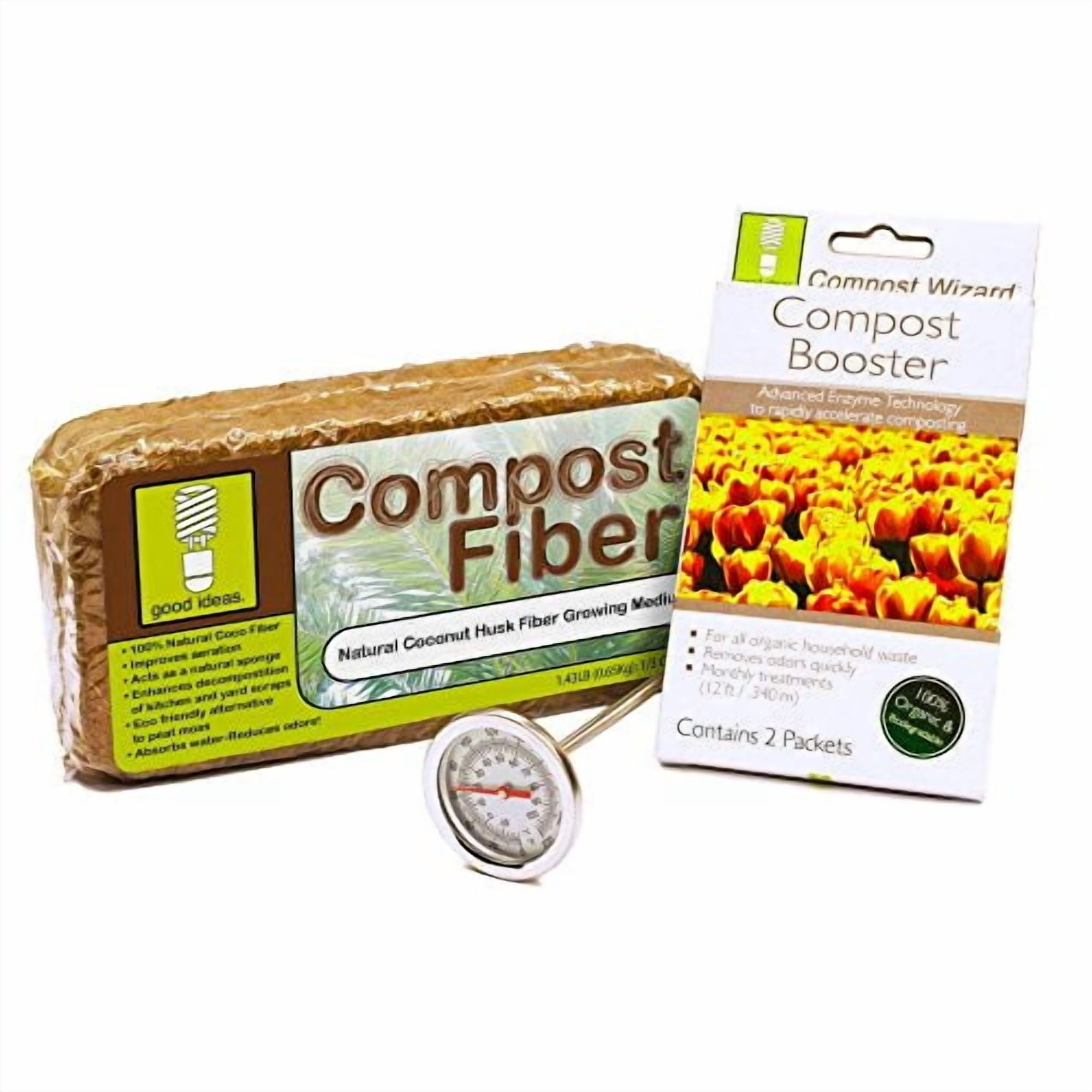 Good Ideas CW-2XS007 Compost Wizard Dueling Tumbler Starter Kit ...
