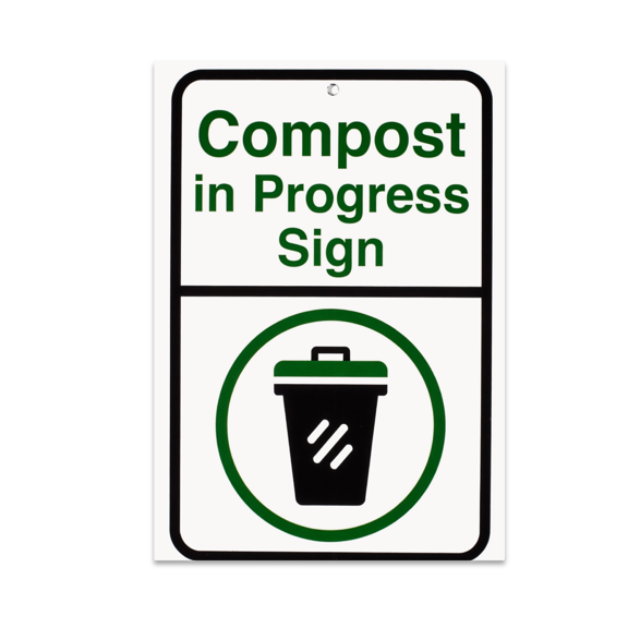Compost in Progress Sign - Indoor Compost Safety Enthusiast - 13x19 Poster Print