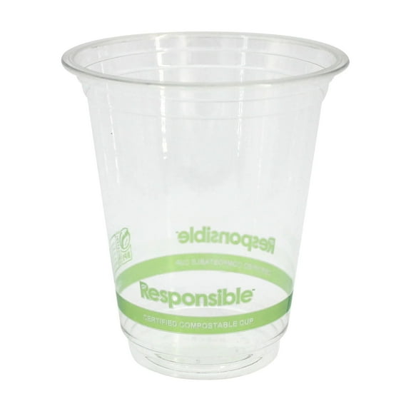 Compostable 12 oz Clear Cold Cups