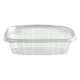 thumbnail image 1 of Compostable 8 oz Clear Hinged Deli Containers, 1 of 3