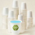 thumbnail image 1 of Compostable Disposable Bathroom Cups Mouthwash Eco Friendly Biodegradable Bath Rinse Cup, 1 of 3