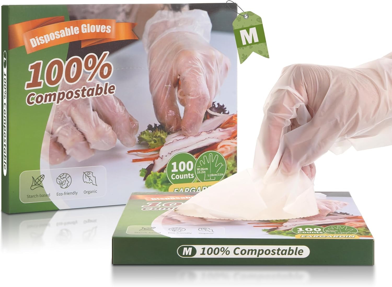 Compostable Disposable Gloves Compost Large Food Handing Gloves for ...