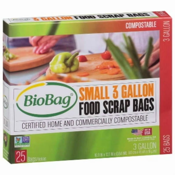 Compostable Food Trash Bags - Small - 25ct/3gal