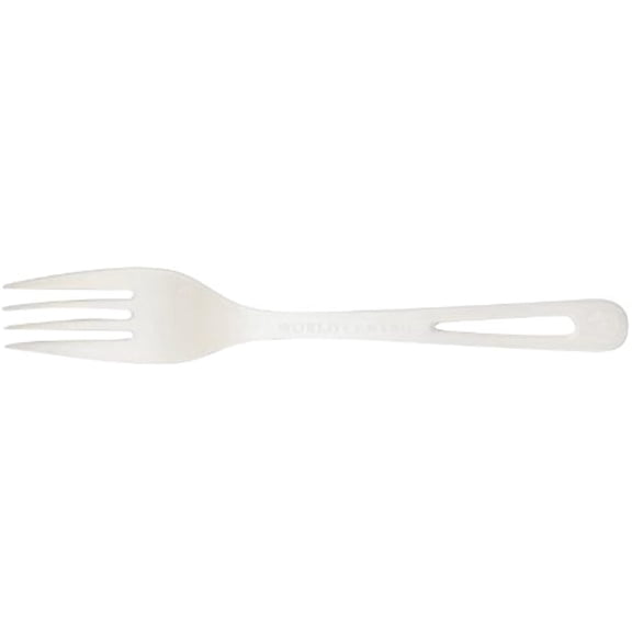 Compostable Forks By World Centric, Made From Tpla, 100% Compostable, 6.3" Forks, Take Out Cutlery (Pack Of 1000)