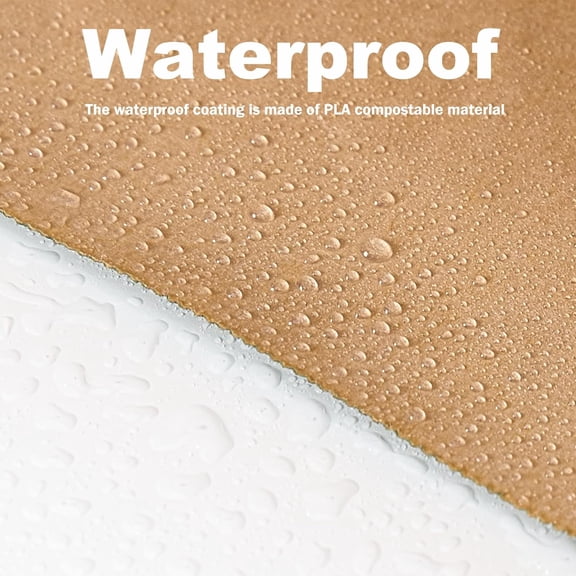 Compostable Paper Bags, Leak-Proof Kitchen Food Waste Bags, 30 Count, Waterproof Tr Can Liners, BPI Certified