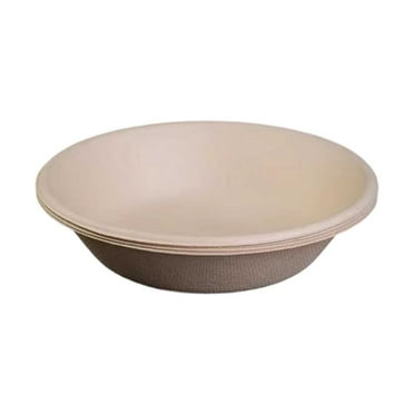Compostable Paper Bowls Biodegradable Disposable Bowls， Heavy Duty Soup Bowls， Bowl For Hot And Cold Food Sugarcane Bowls Storage with Airtight Lids Storage with Lids 30 Counter Storage Meal Prep