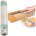 thumbnail image 1 of Compostable Plastic Wrap for Food with Dispenser & Cutter – 400 Sq Ft Roll, ASTM D6400 Certified, 1 of 4