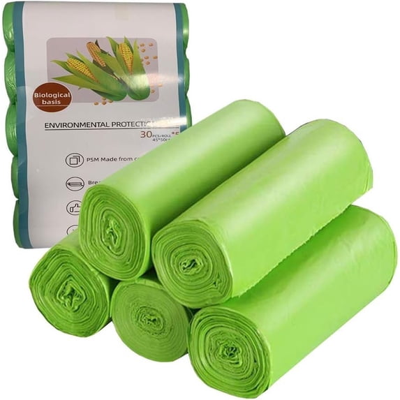 Compastar Recipe Compostable Trash Bags, 2.6 Gallon Small Disposable Compost Bags 150 ...