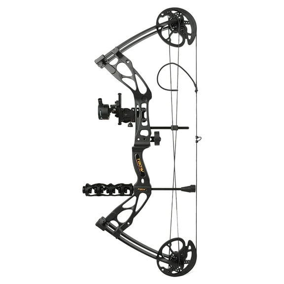 Compound Bow CNC Aluminum 30” ATA 0-70lbs Adjustable 325fps Hunting Archery