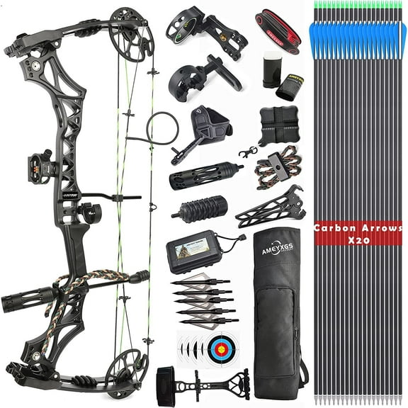 Compound Bow Kit, Hunting and Target with Archery Hunting Accessories