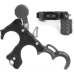Compound Bow Release Aid Adjustable Trigger 3/4 Finger Aluminum Alloy Thumb Release Archery Hunting