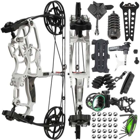 Compound Bow Set with Accessories, Comfortable Grip, Adjustable 40–65 lbs, Durable and Sturdy, Adult Bow and Arrow Combo Set