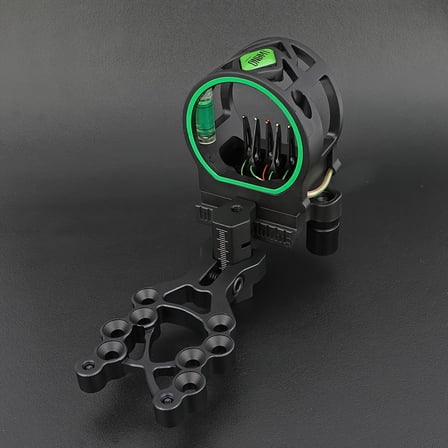 Compound Bow Sight 5 Pin Archery Hunting 0.019" Optical Fiber Micro Adjustable