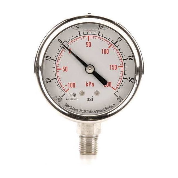 Manufacturer Varies Compound Gauge,Liquid Filled,2-1/2 In 4CFH1