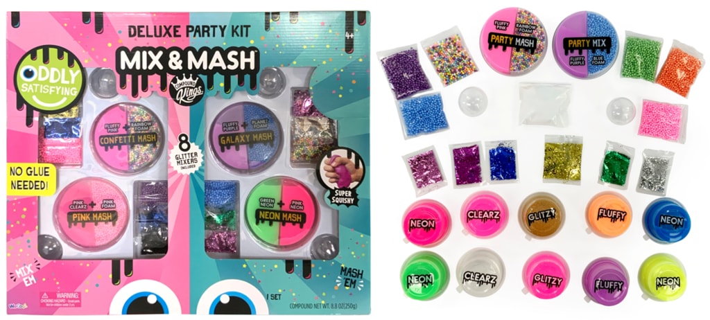 Compound Kings Mix & Mash Super Ultimate Deluxe Party Slime Kit! 8.8 oz and 8 Glitter mix-ins and more! - image 1 of 6