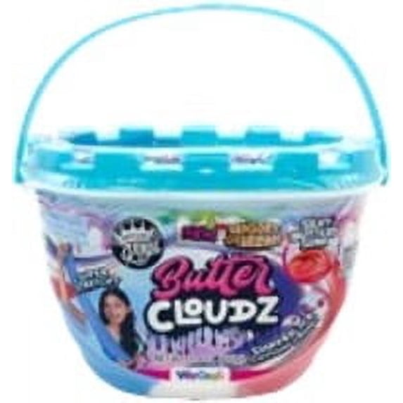Compound Kings Shaved Ice Scented Cloud Butter Slime Buttery Smooth and Colored Red, White and Blue.