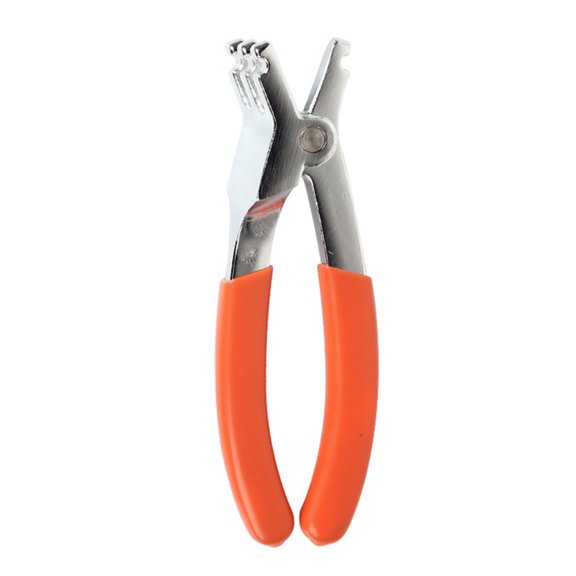 Compound String D-Cord Tool 11.5 cm Pliers with Grip Coating and Grooved Tip for Cord Install, Tuning and Service Tasks