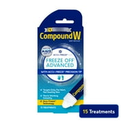 مركب W تجميد مزيل ثؤلول متقدم مع Accu-Freeze ، 15 تطبيقًا