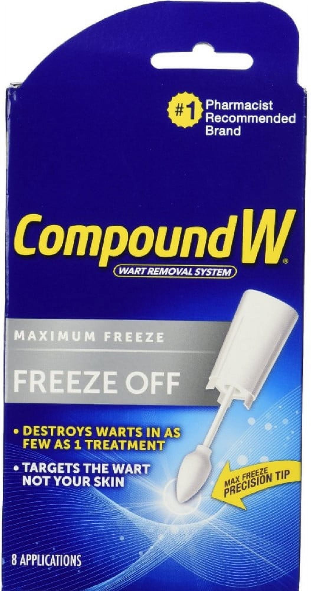 Compound W Freeze Off Wart Remover, Common and Plantar Warts Removal, 8