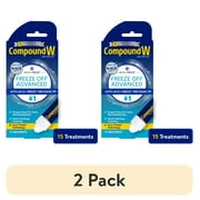 (2 pack) Compound W Freeze off Advanced Wart Remover with Accu-Freeze, 15 Applications