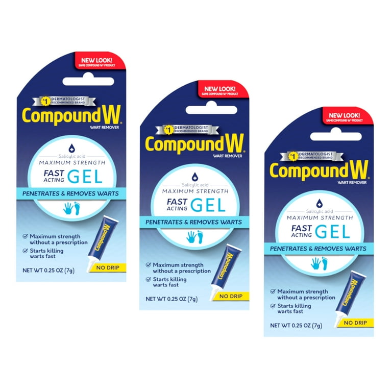 Compound W Maximum Strength Fast Acting Gel Wart Remover 0.25 oz