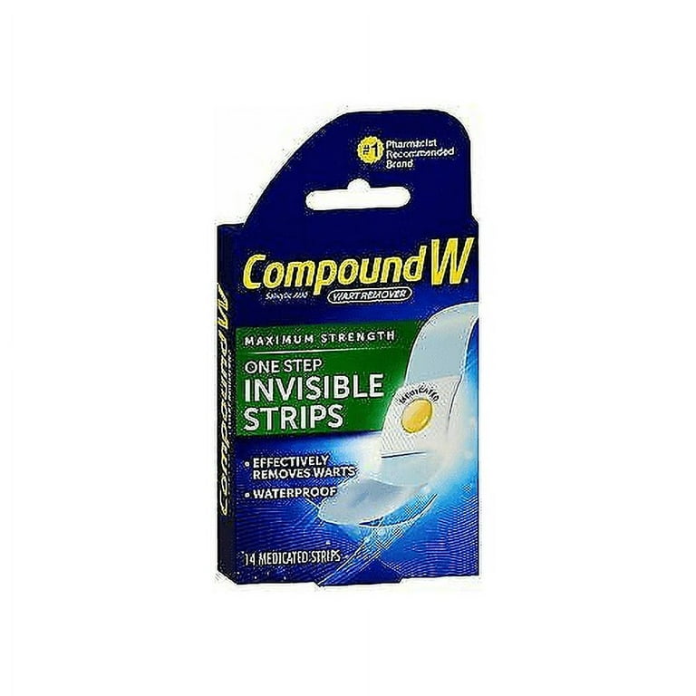 Compound W Maximum Strength One Step Invisible Wart Remover Strips - 14 ct  - ShopStyle Skin Care