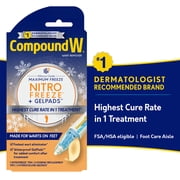 Compound W NitroFreeze + GelPads, Wart Removal, 6 Stick Applications & 3 GelPads
