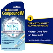 Compound W NitroFreeze Wart Remover, Maximum Freeze, 6 Stick Applications