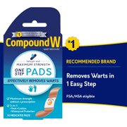 Compound W Wart Remover One Step Pads, 14 Count