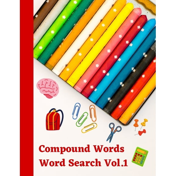 Compound Words Word Search Vol 1: English grammar puzzle activity book, (Paperback)