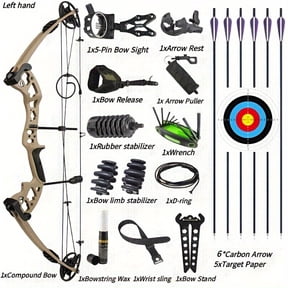 Compound bow set for outdoor shooting and accurate shooting, 30-55lbs, adult/beginner archery, hunting with shooting, right/left hand