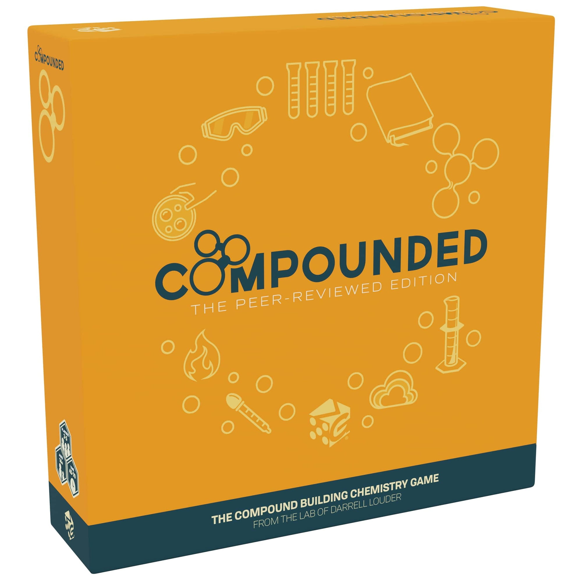 Compounded: The Peer-Reviewed Edition - Greater Than Games, The Compound Building Chemistry Game, Ages 14+, 2-5 Players